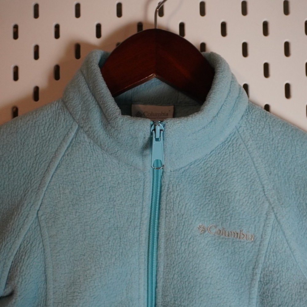 Columbia Toddler‎ Girls Light Blue Fleece Jacket Size 3T Full Zip